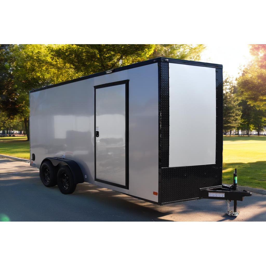 7×16 V-Nose Enclosed Trailer